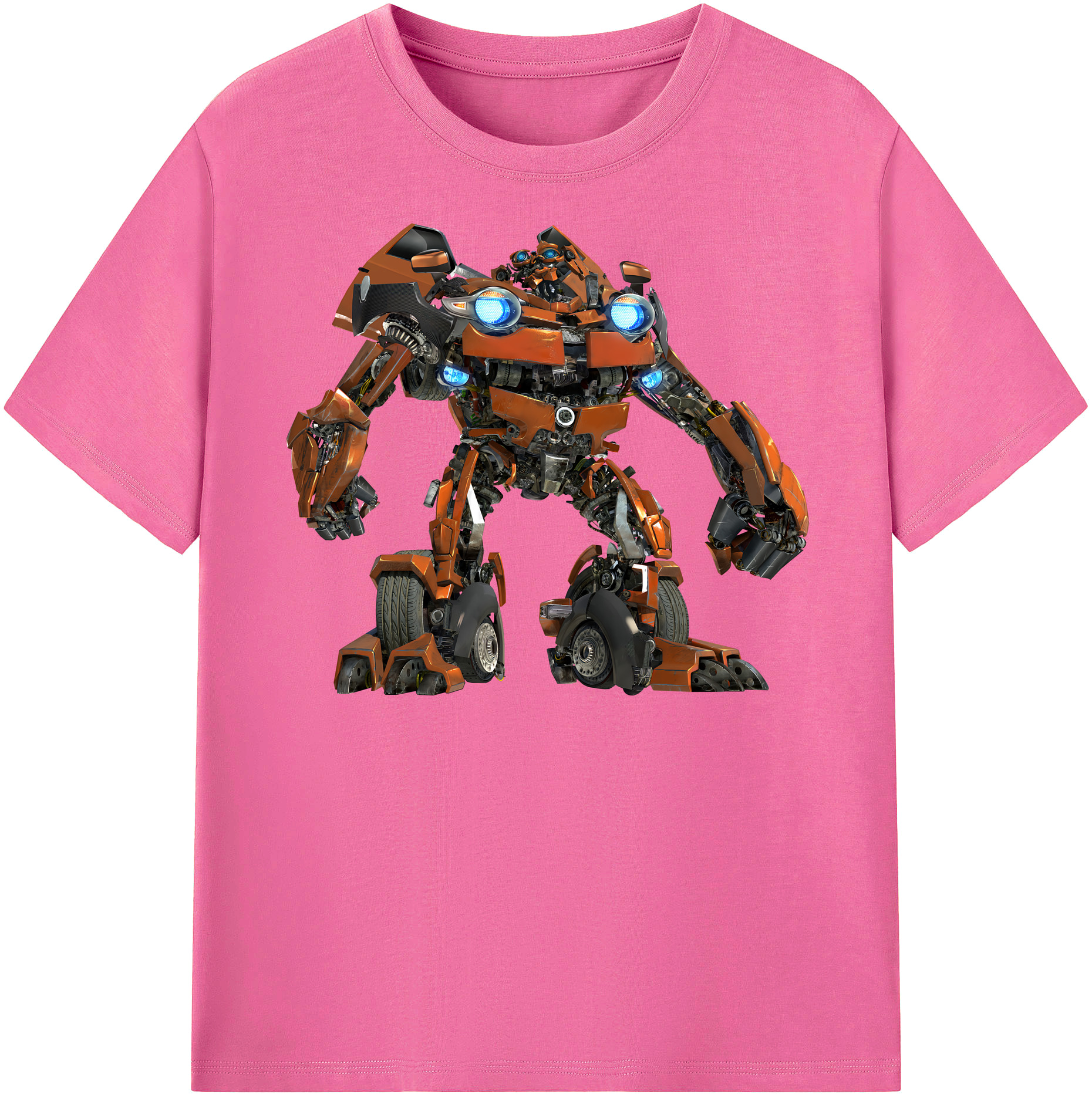 （画像用） Transformers トランスフォーマー レディースカジュアルプリントTシャツ（綿100％）